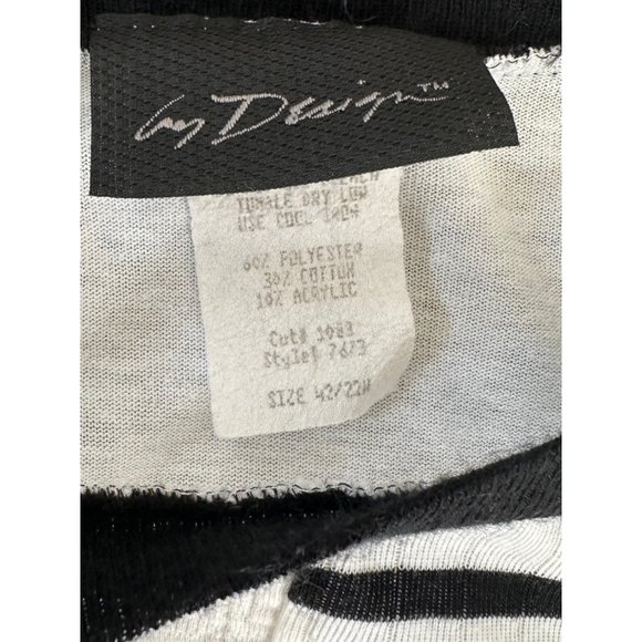 Vintage Black/White Oversize Crewneck Top | Size 22W - Picture 4 of 5